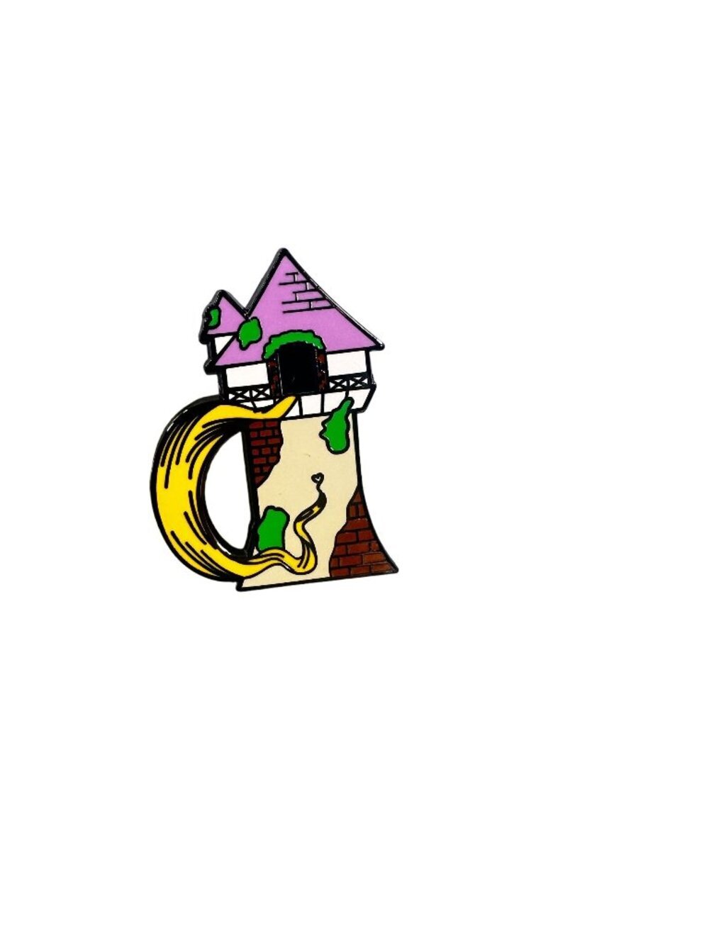 Rapunzel Tower Lapel Pin Tangled Princess Hair Brooch Accessories Badge Jewelry